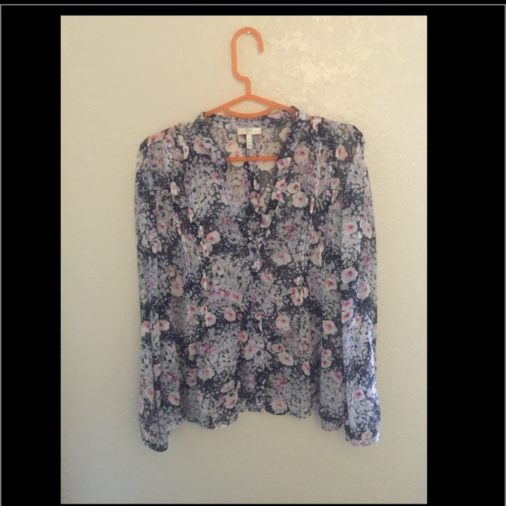 Joie floral button down blouse